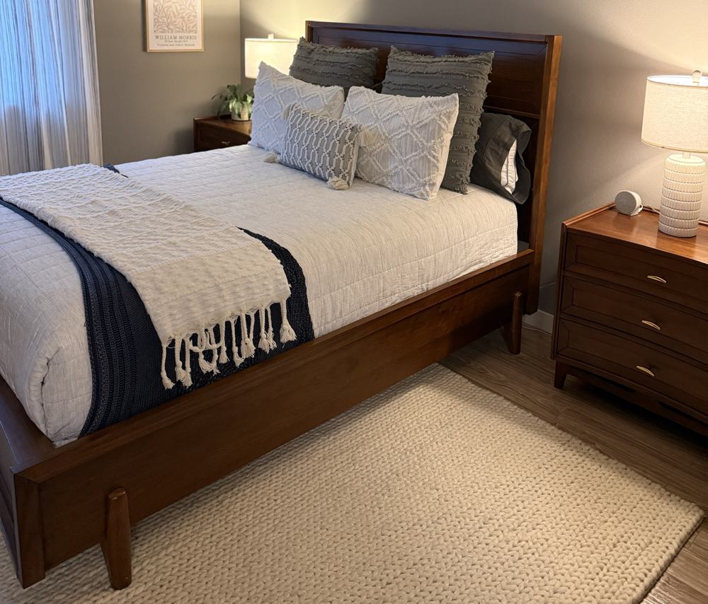 Bedroom after cleaning