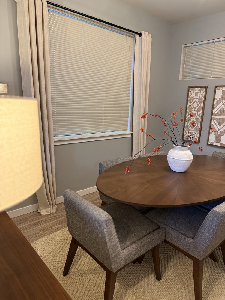 Dining room after cleaning